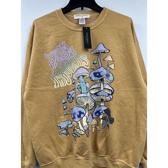 Urban Outfitter Project Social T Warm Happy  Sweat Shirt - Picture 3 of 6